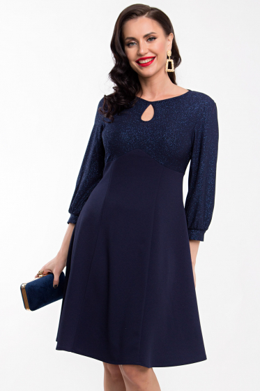 Платье "Нэнси" (синее мерцание) П1864