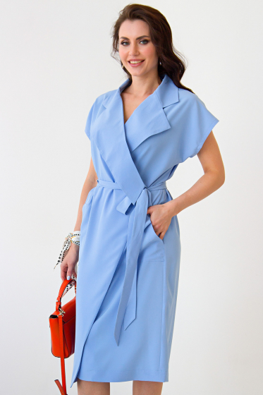 Платье Андриана (голубое) П1381-5