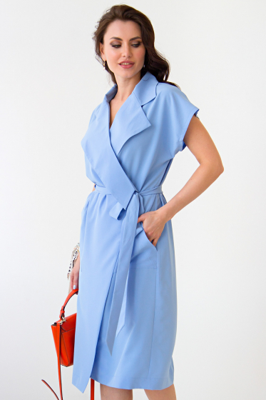 Платье Андриана (голубое) П1381-5